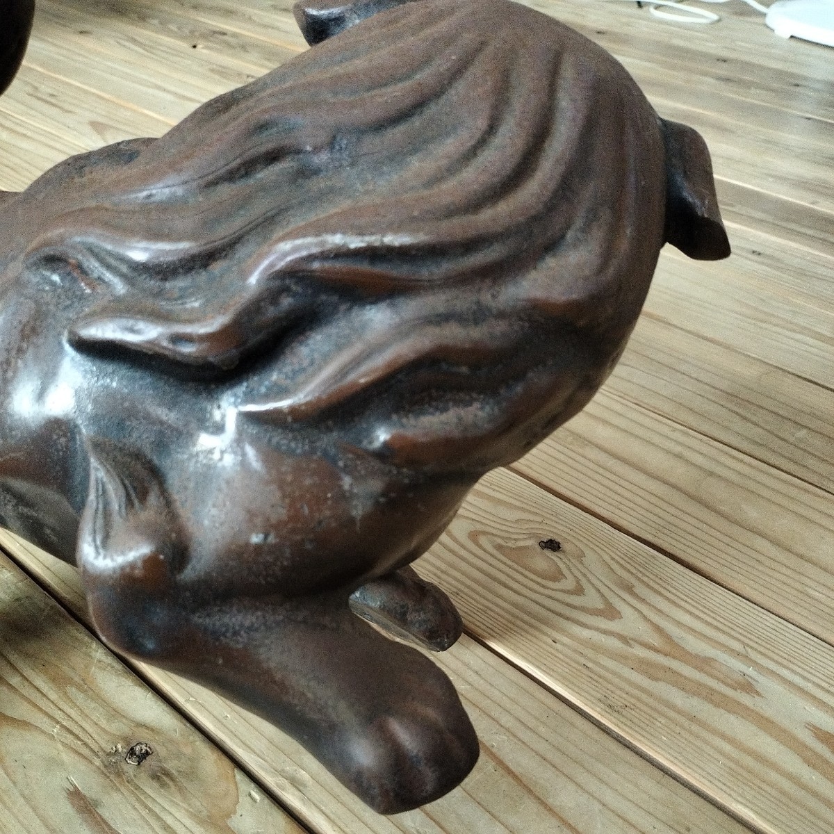 ☆金属工芸 鉄製 狛犬の置物 魔除け 縁起物 鉄器 シーサー 狛犬 ☆金属工芸 鉄製 狛犬の置物 魔除け 縁起物 鉄器 シーサー 狛犬