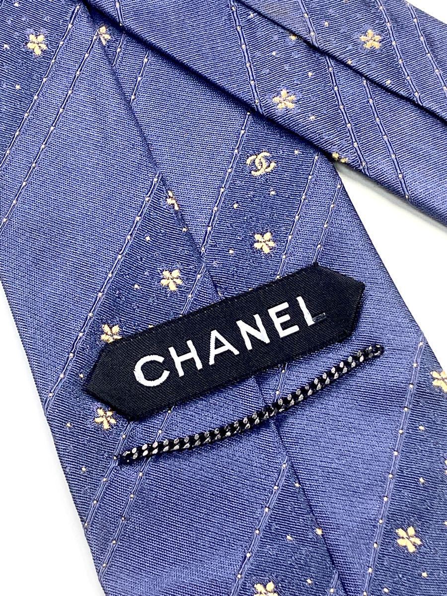 美品 CHANEL シャネル ネクタイ 高級シルク ココマーク 花柄|PayPayフリマ