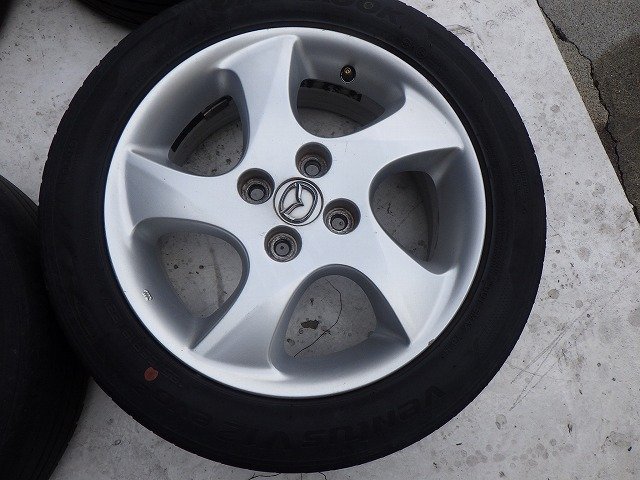 ◇マツダMAZDA純正15インチ4穴PCD100アルミホイール4本☆デミオ