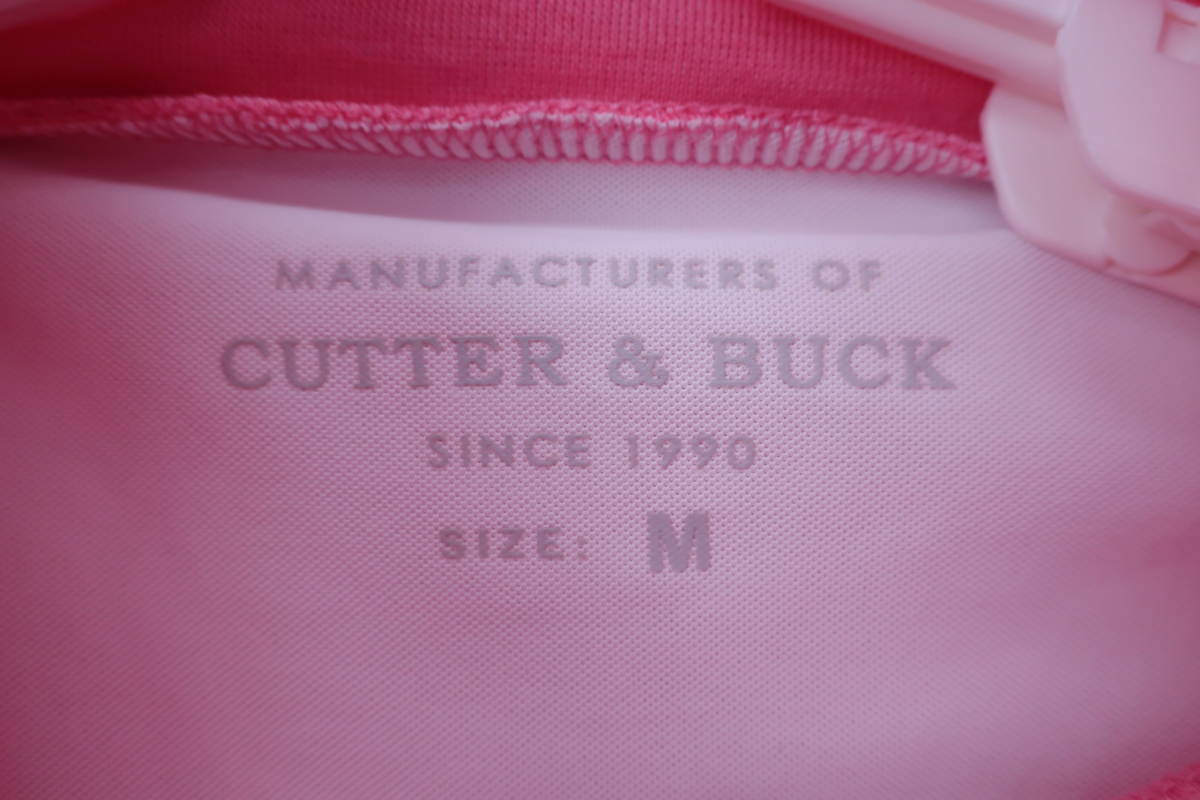 【感謝セール】CUTTER&BUCK(カッター＆バック) ハイネックシャツ ピンク メンズ M ゴルフウェア 2303-0125 中古_画像4