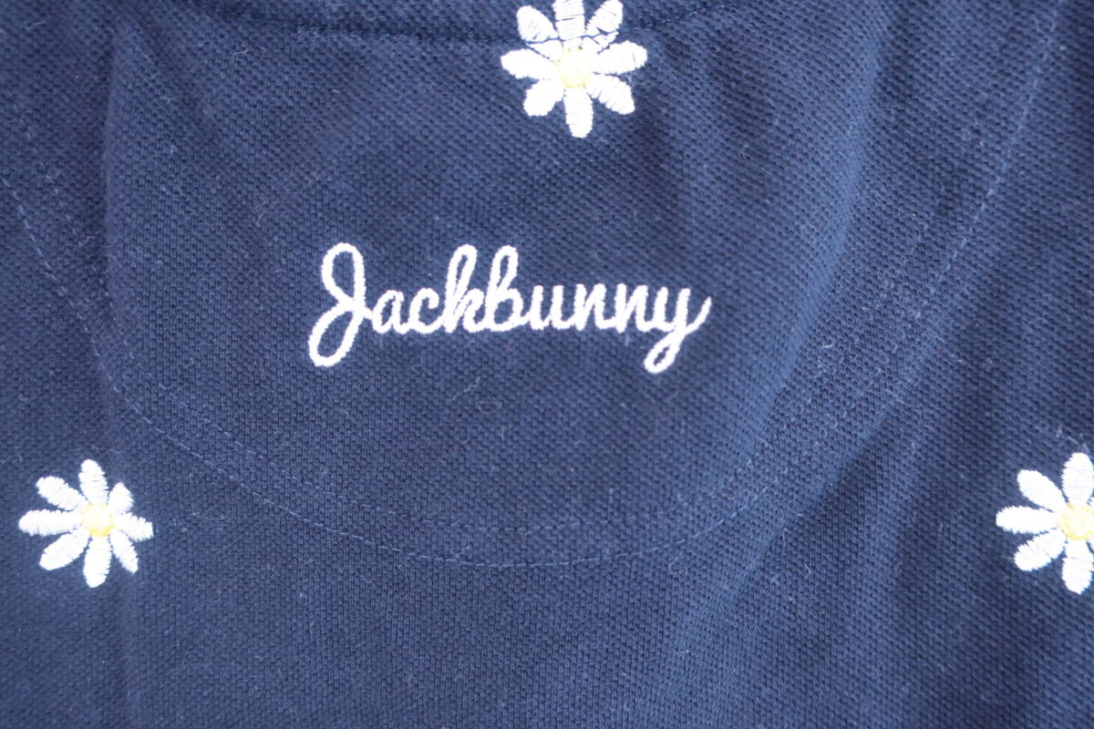 【感謝セール】【美品】Jack Bunny(ジャックバニー) ポロシャツ 黒 レディース 0 ゴルフウェア 2305-0223 中古_画像5