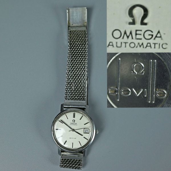 １円～ オメガ OMEGA デビル DeVille オートマチック ジャンク品 [A-28] 25日まで限定価格! ブランド腕時計 