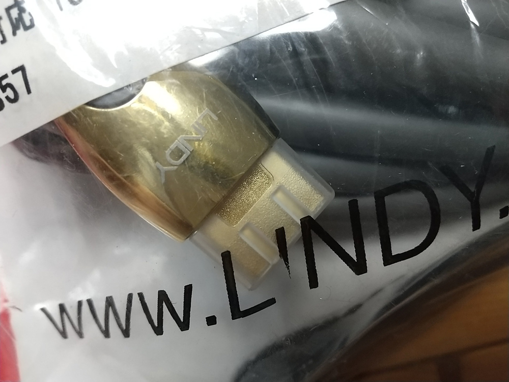 ☆未使用☆ LINDY ゴールドハイスピードHDMIケーブル 1.4、HEC、15m(型番:37857)_画像7