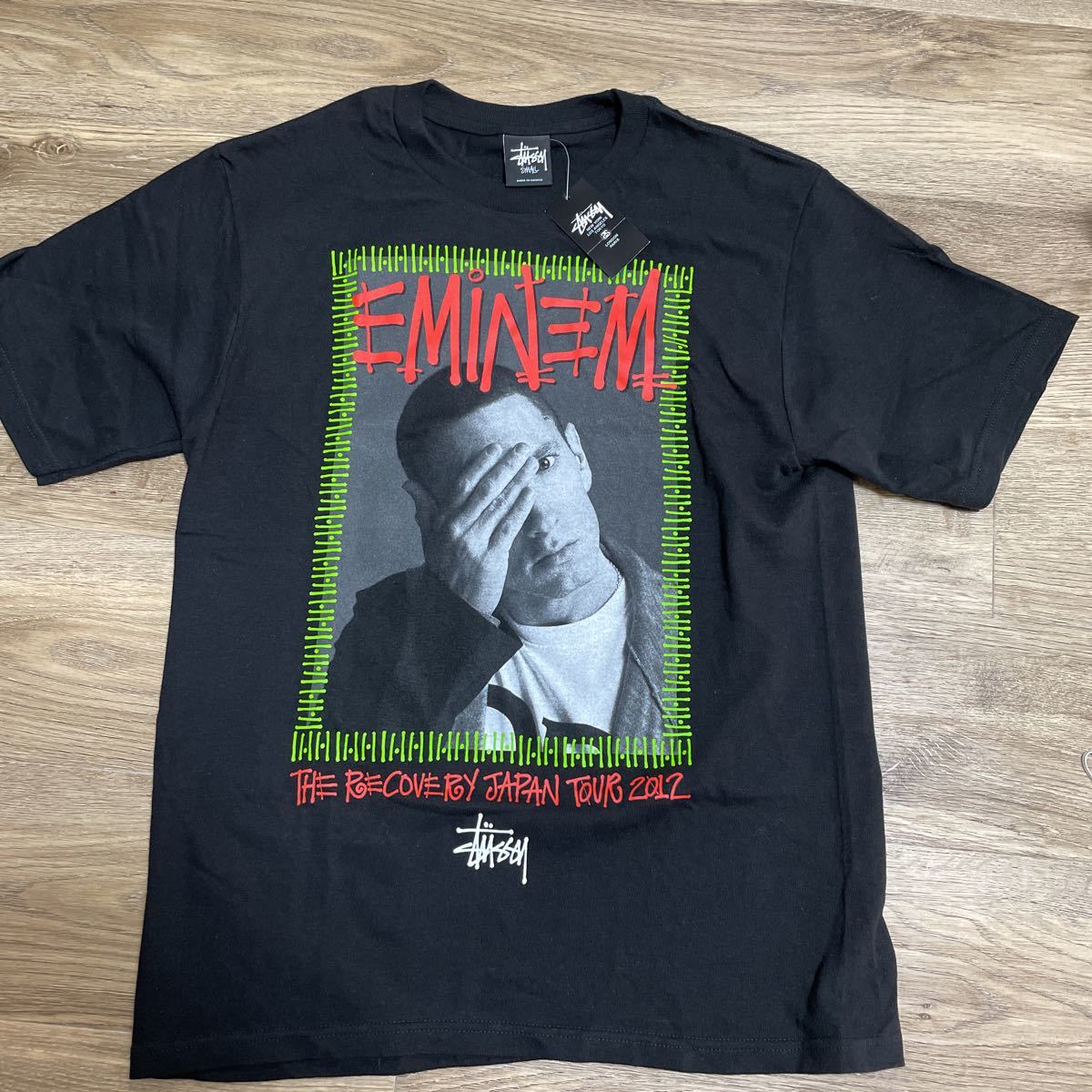 激レア 新品未使用 Eminem Stussy 来日記念 Tシャツ エミネム raptee ラップt サイズS デッドストック