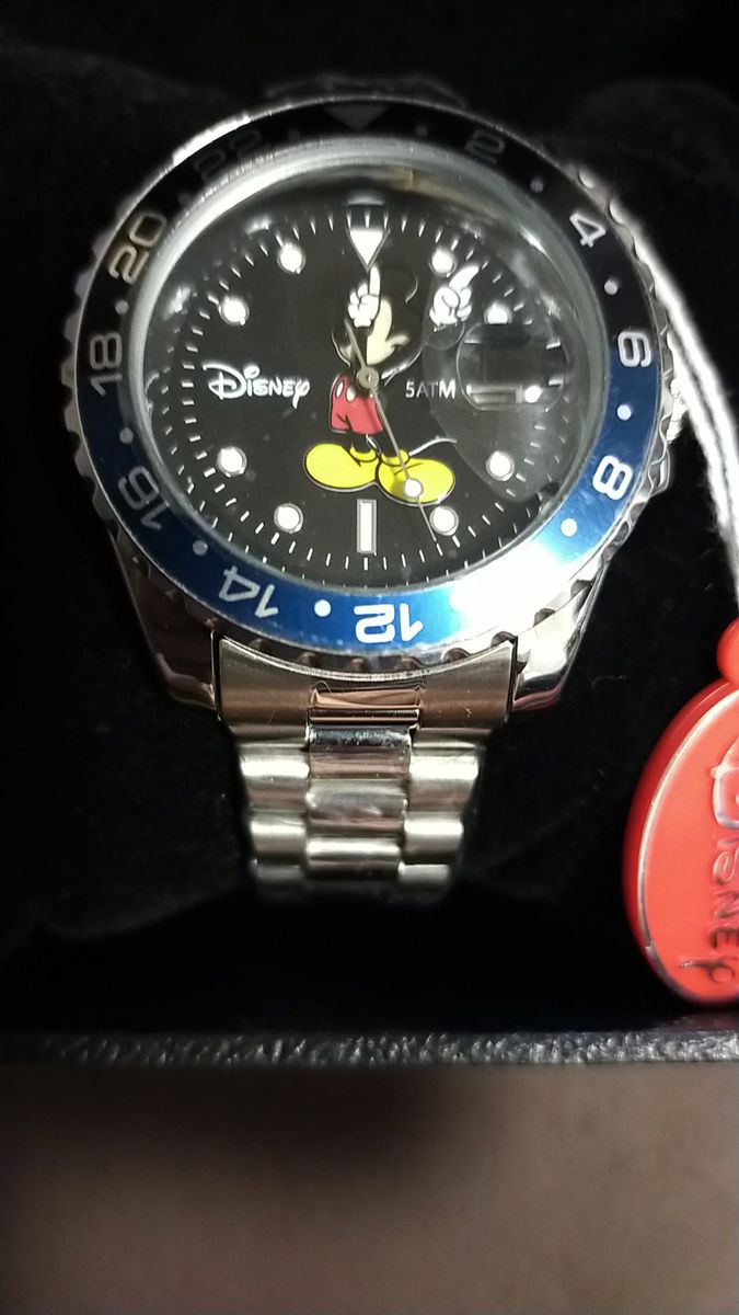 ミッキー　GMTマスター2　ダイバーズ　腕時計　ジュビリーブレス　メンズ　新品未使用　タグ付　保護シールつきのまま