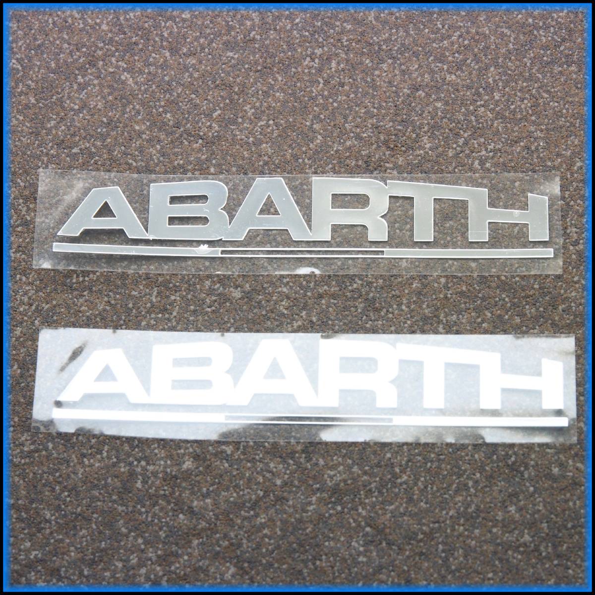 アバルト ABARTH ロゴ ステッカー ／ エアロ シート マフラー ホイール 車高調 スポイラー BBS レカロ 124 スパイダー 595 695 旧チンク_画像1