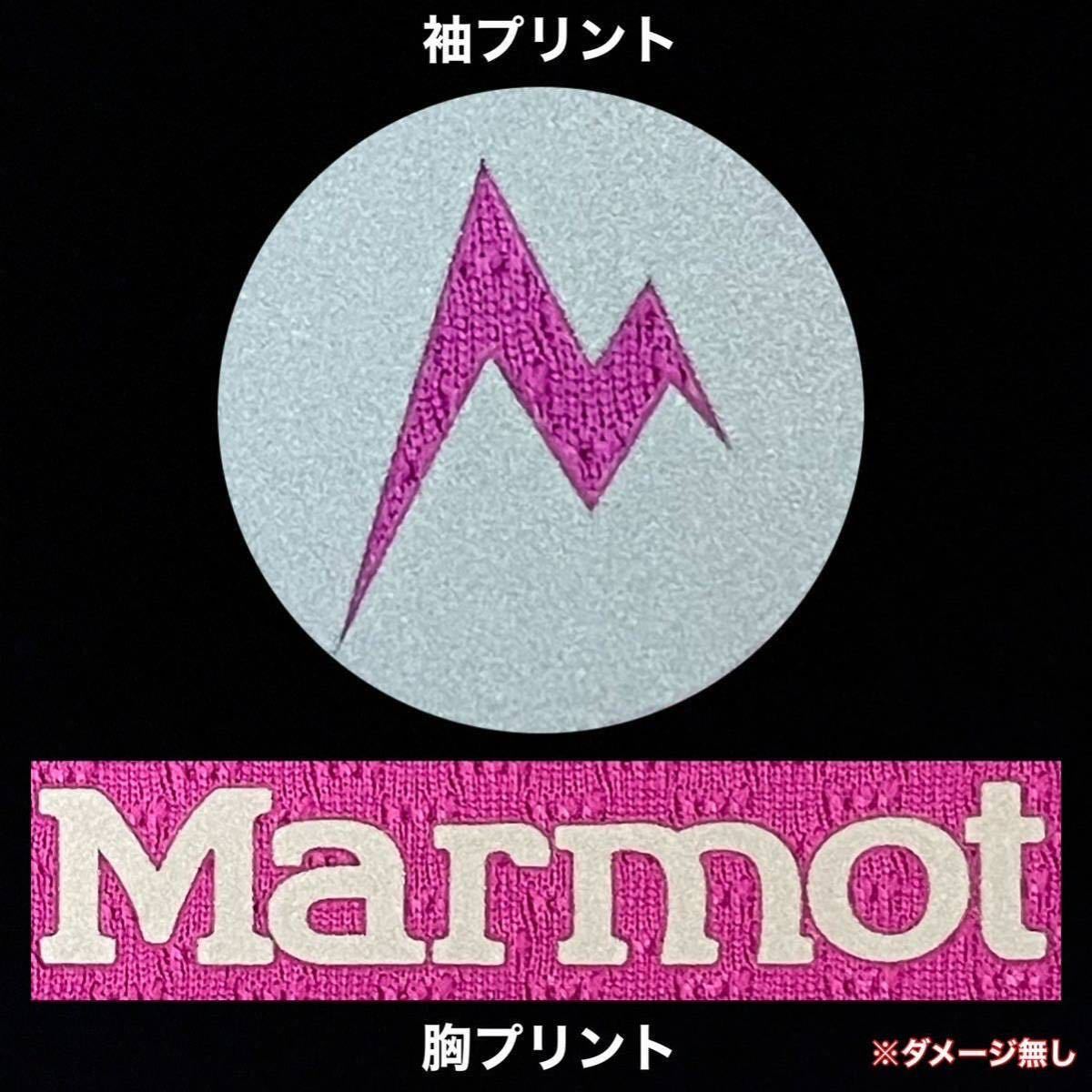 超美品 Marmot(マーモット)レディース ジップ シャツ S(T155.B83cm)半袖 ドライ 使用3回 パープル アウトドア スポーツ (株)デサント