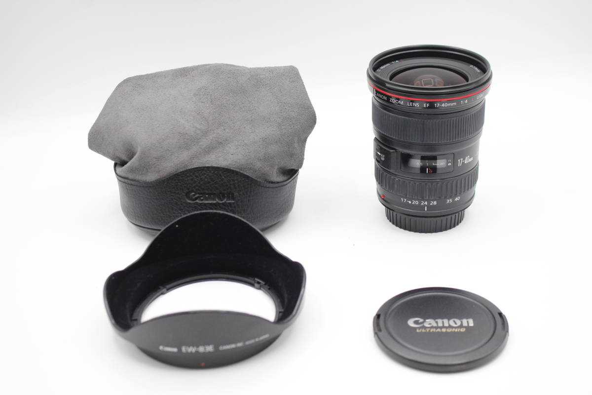 極上品◆Canon キヤノン EF 17-40mm F4L USM◆ポーチ付♪‐11_画像1