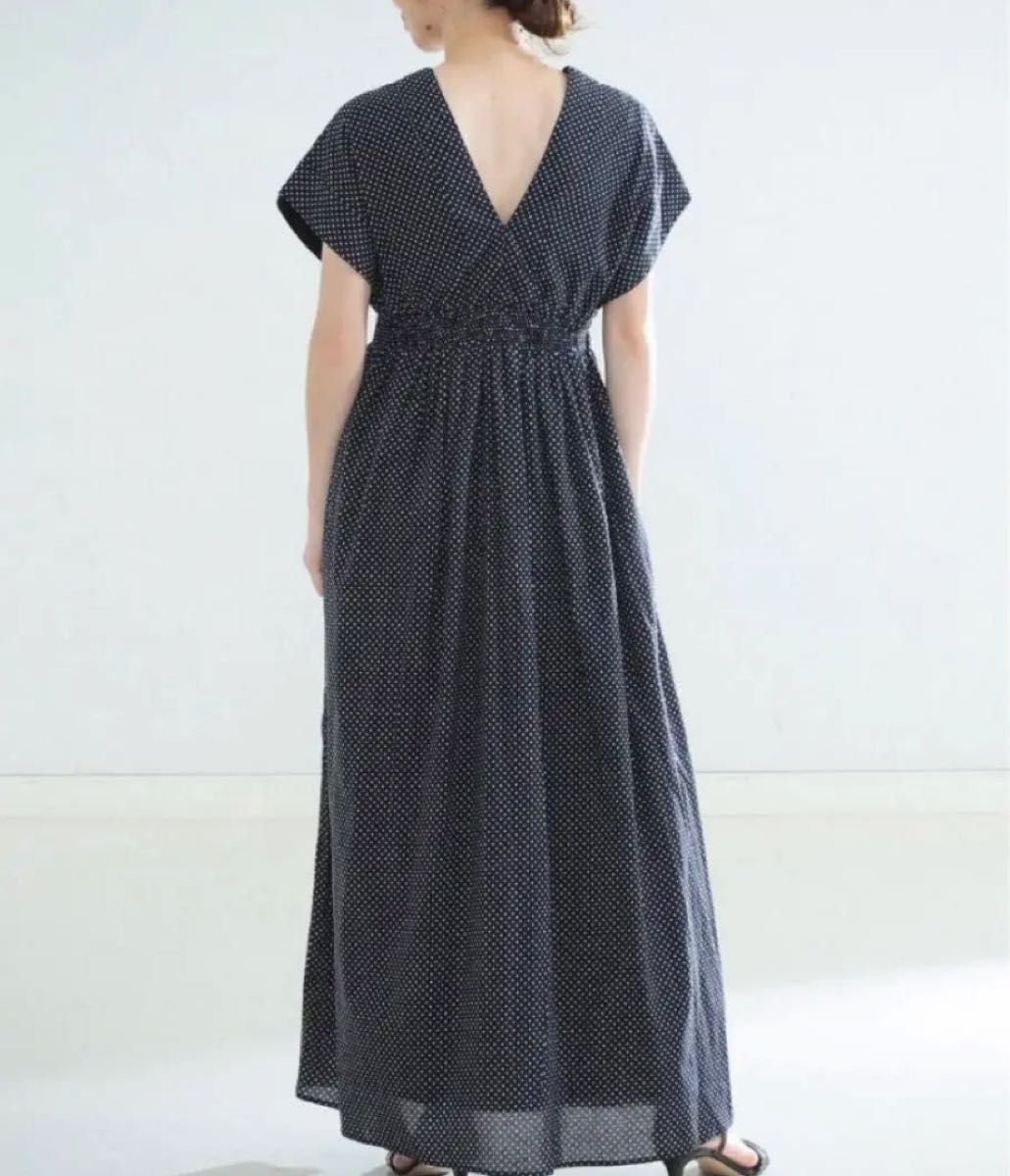 【美品】MARIHA マリハ 夏の光のドレス ドット インド製 ロング ミモレ MARIHA マリハ 夏の光のドレス ドット ブラック|Yahoo!フリマ