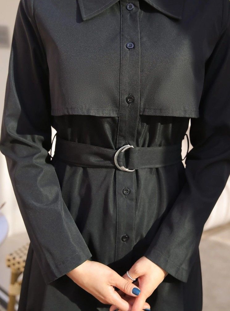 SHEIN DAZY ボタンスルー ベルト シャツドレス シャツワンピース SHEIN DAZY ボタンスルー ベルト シャツドレス シャツワンピース