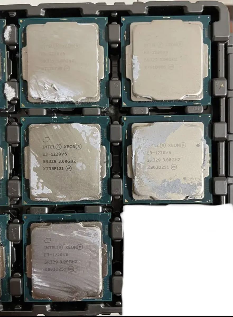 2022春夏新色】 Xeon CPU INTEL E3-1220v6 5枚セット 3.00GHZ Xeon