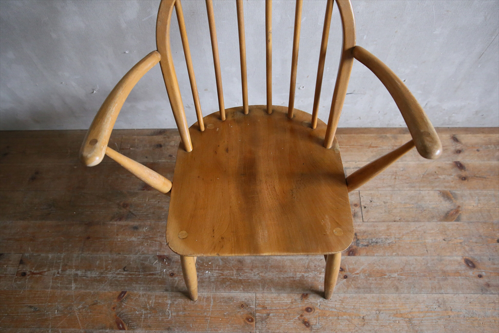 英国アンティーク〇アーコールアームチェア/木製椅子/肘掛け