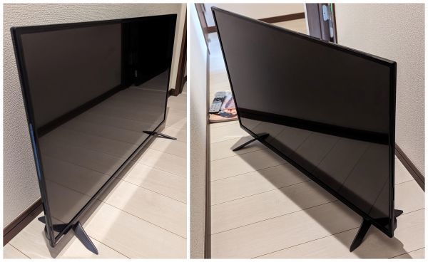 ジャンク TOSHIBA 4K対応 43型液晶テレビ REGZA 43C310X WiFi ブラック