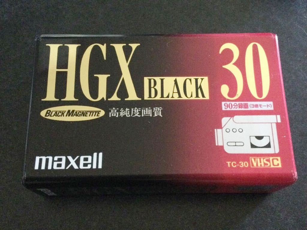 maxell HGX BLACK 30 video camera for unused long-term keeping goods 