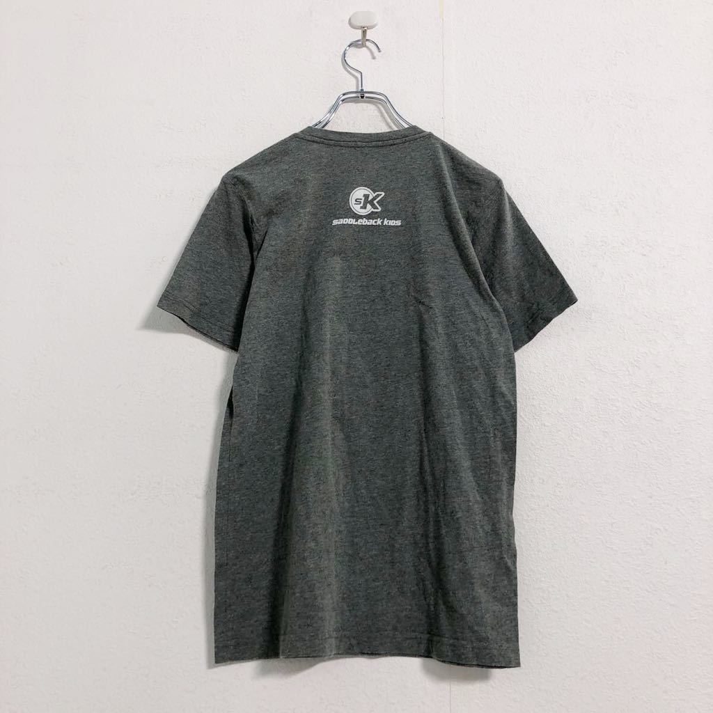 CANVAS 半袖 プリント Tシャツ S グレー キャンバス サドルバックキッズ 男の人 着物 古着卸 アメリカ仕入 a506-6911_画像4