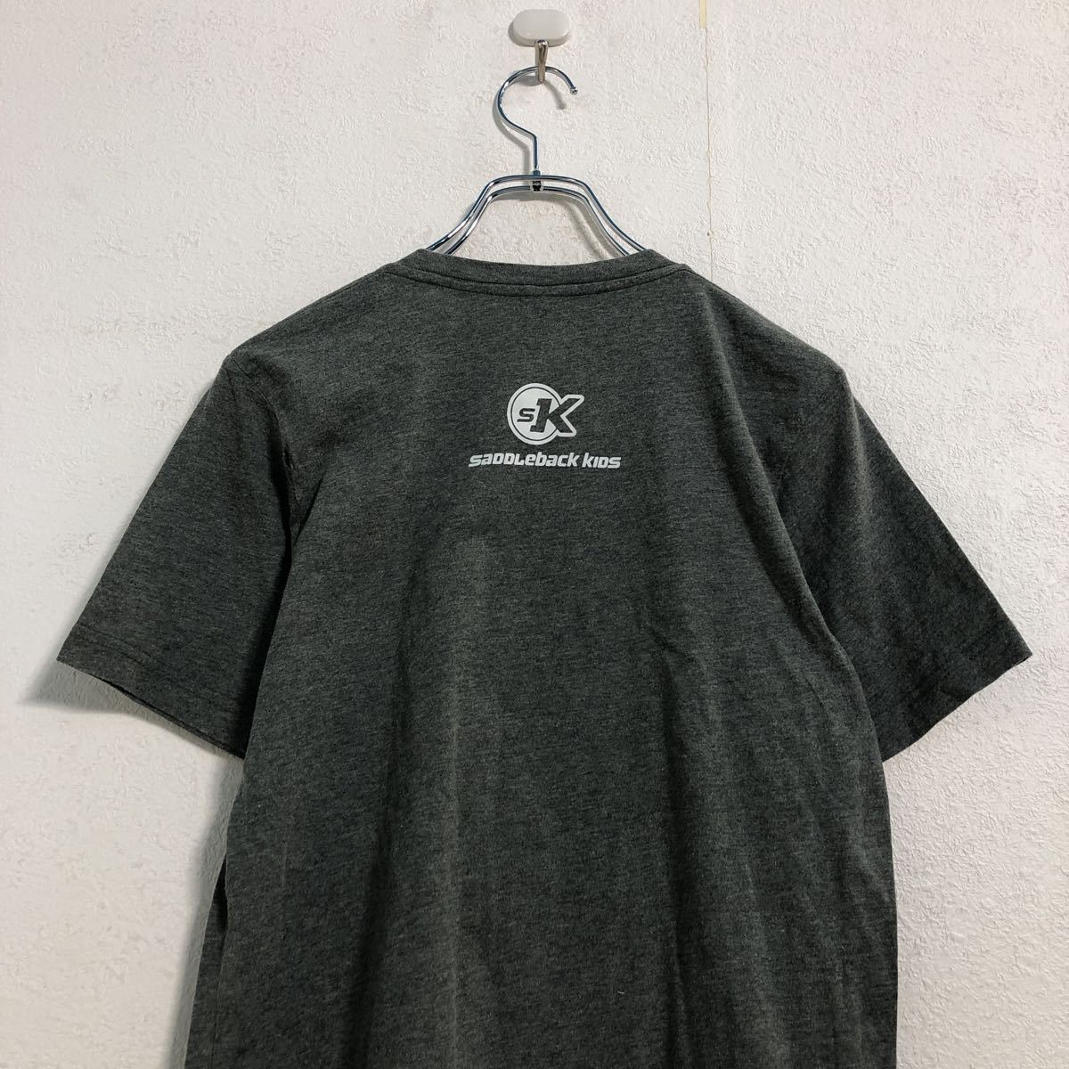 CANVAS 半袖 プリント Tシャツ S グレー キャンバス サドルバックキッズ 男の人 着物 古着卸 アメリカ仕入 a506-6911_画像5