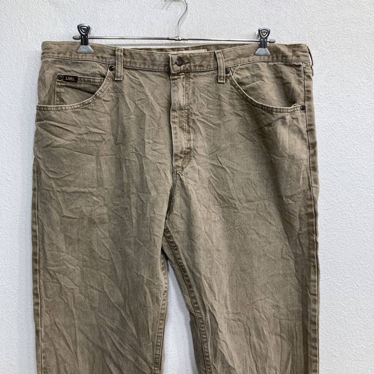 Lee デニムパンツ W42 リー レギュラーフィット カーキ ビッグサイズ メキシコ製 古着卸 アメリカ仕入 2306-1341_画像2