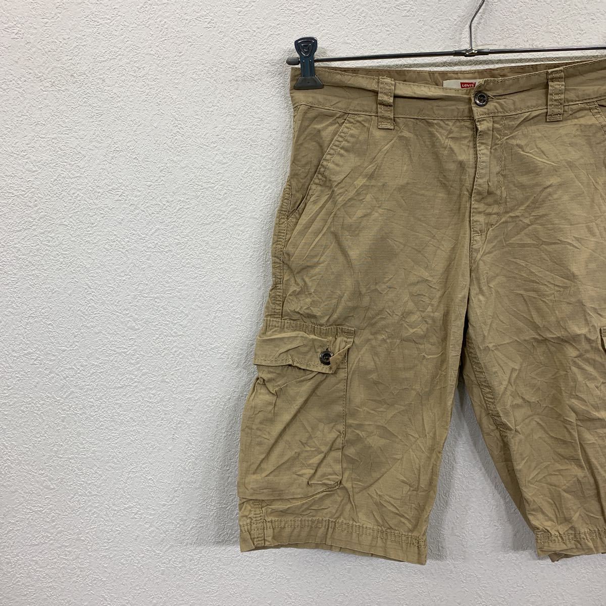 Levi's チノショートパンツ W28 リーバイス ベージュ ハーフパンツ カーゴ 古着卸 アメリカ仕入 2307-178_画像2