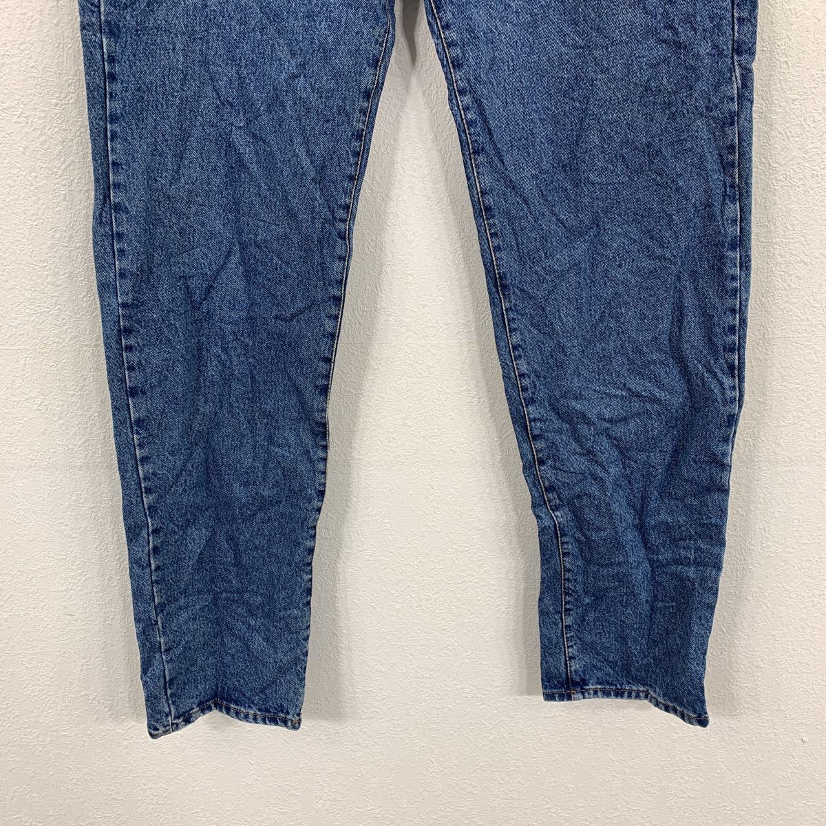 MEGAMIX Denim pants W46 blue button fly big size old clothes . America buying up 2307-605