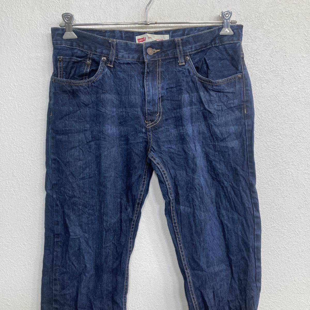 Levi's 505 デニムパンツ W32 リーバイス レギュラー ジュニアサイズ インディゴ 古着卸 アメリカ仕入 2307-644_画像2