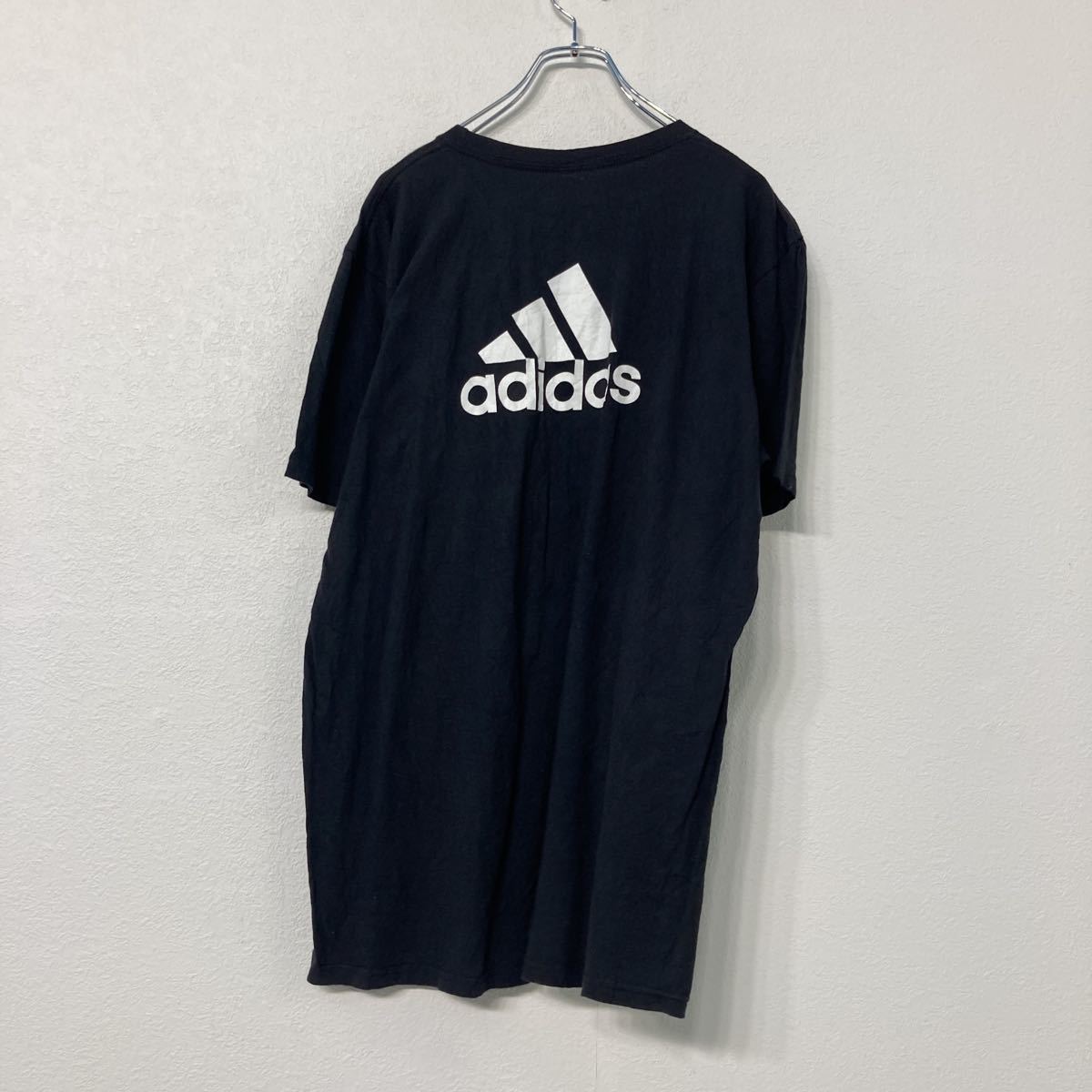 adidas 半袖 プリント Tシャツ L ブラック アディダス スポーツ 古着卸 アメリカ仕入 a507-5855_画像4