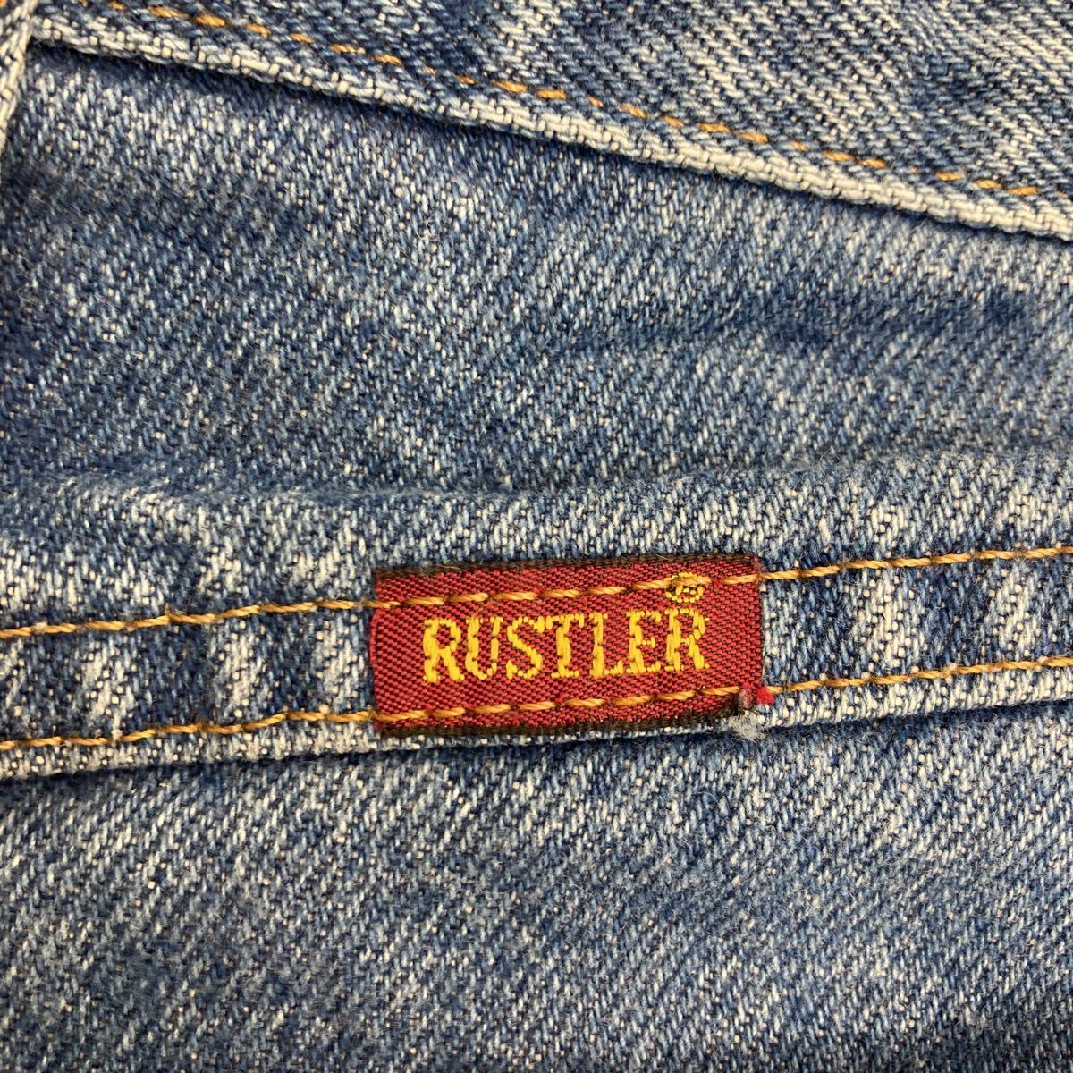 RUSTLER デニムパンツ W40 ラスラー ビッグサイズ ブルー メキシコ製 古着卸 アメリカ仕入 2307-1231の画像7