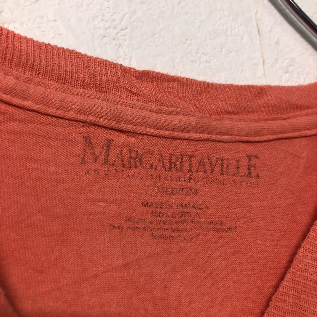 Margaritaville 半袖 プリント Tシャツ M オレンジ グリーン マルガリータヴィル 古着卸 アメリカ仕入 a507-6745_画像4