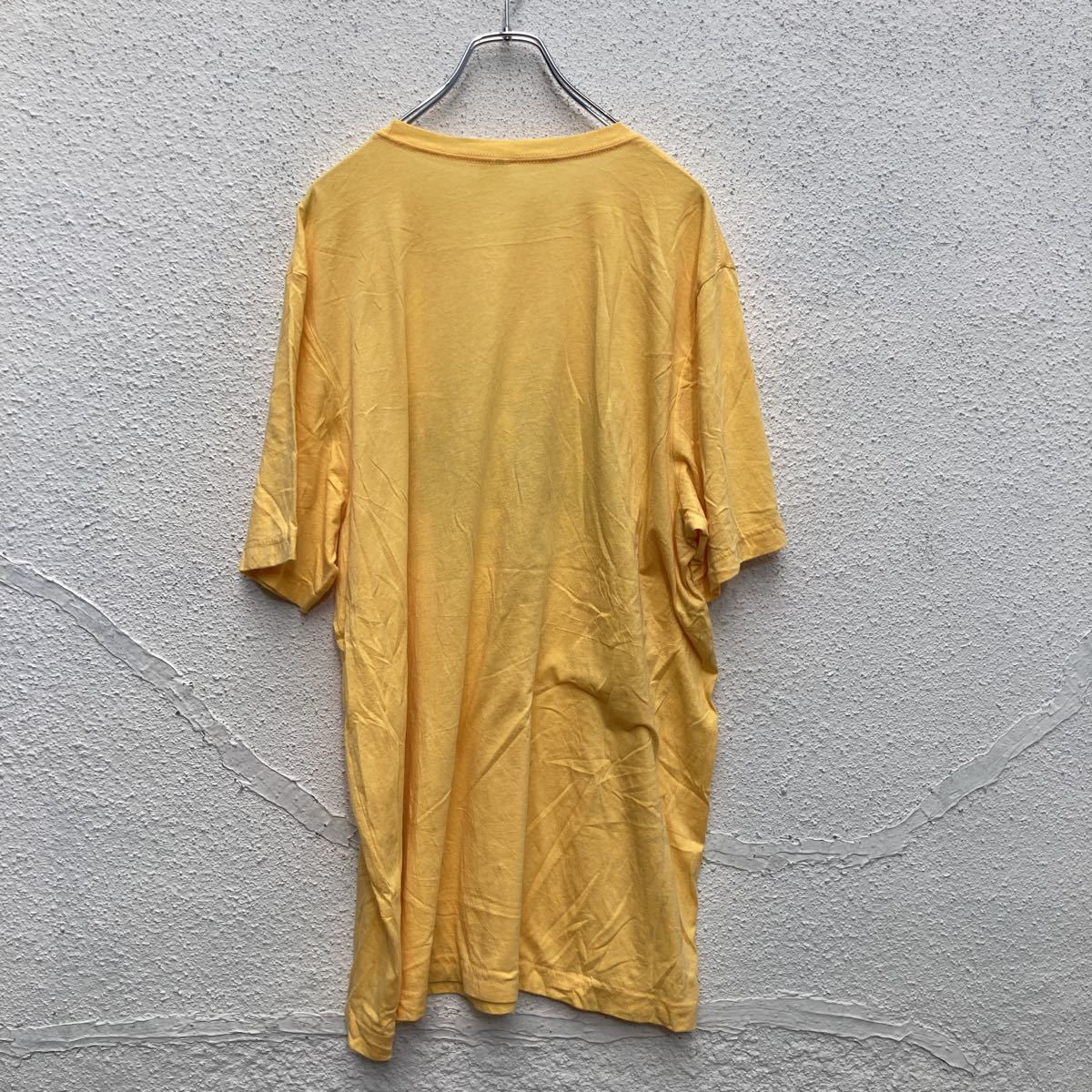 CANVAS 半袖 プリントTシャツ 2XLサイズ ビッグサイズ レーヨンMIX 黄色 イエロー 古着卸 アメリカ仕入 a507-6783_画像5