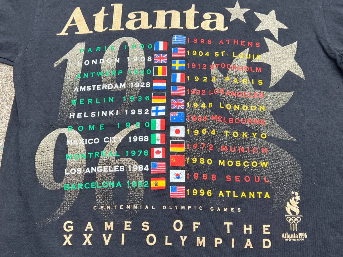ビンテージ 1996年 アトランタ オリンピックTシャツ◆M-L◆USA製◆美品◆1992年製◆五輪◆アメリカ◆USA購入_画像5