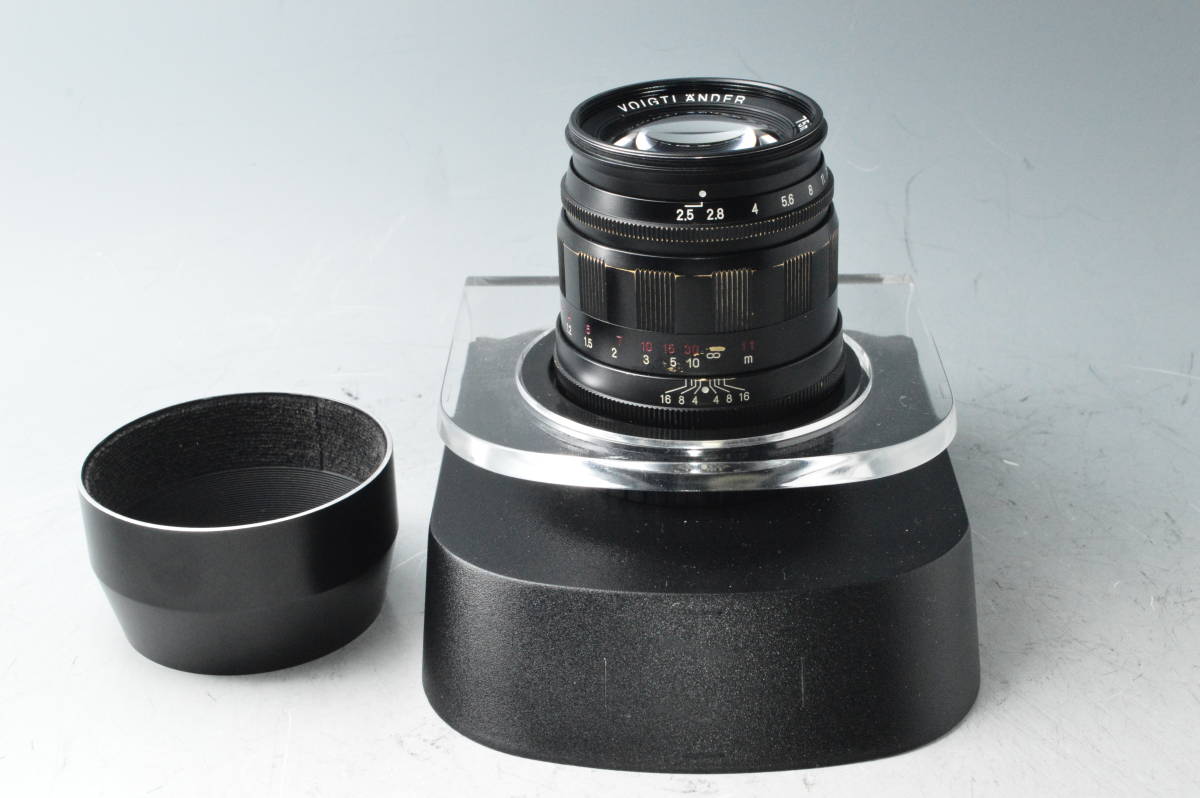 #a0293【外観美品】 Voigtlander フォクトレンダー COLOR-HELIAR 75mm F2.5 ブラック