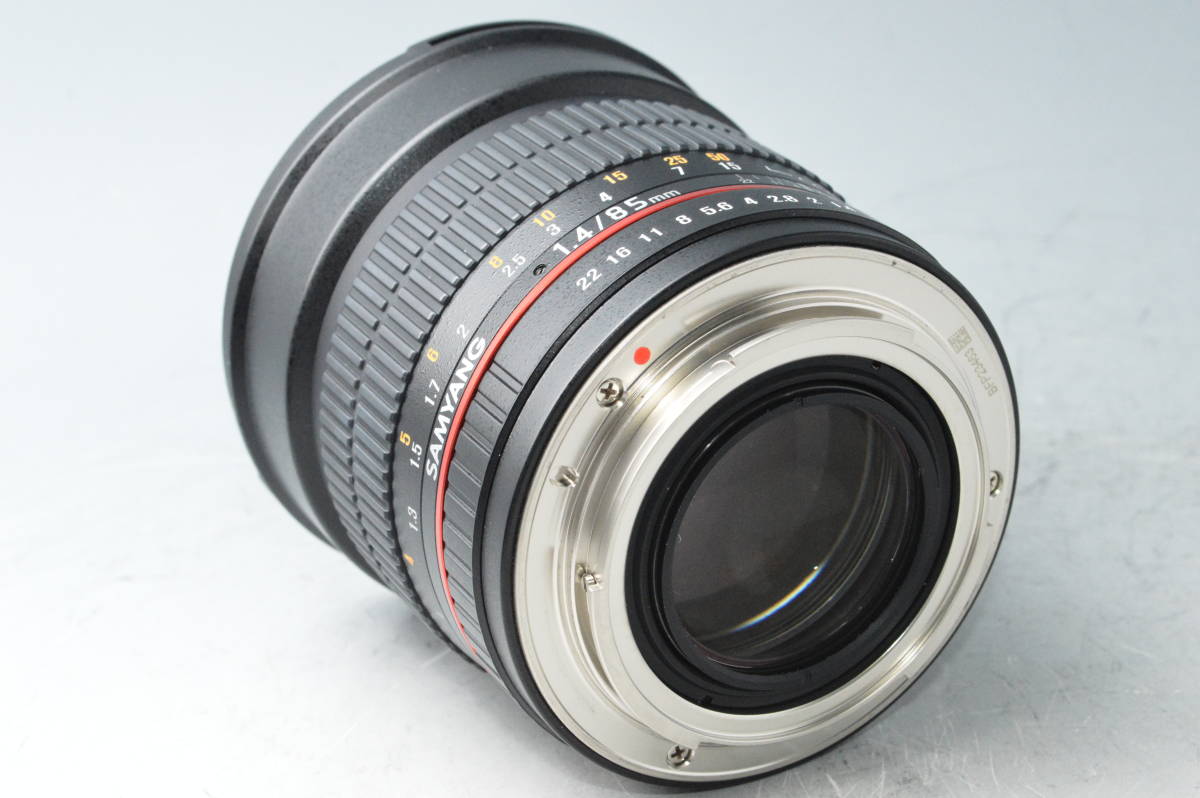 #a0323[ exterior beautiful goods ] SAMYANG Sam yan85mm F1.4 AS IF UMC( Canon for )