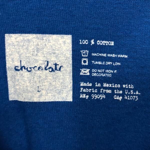 chocolate チョコレート メキシコ製 90's 00's オールド ヴィンテージ Tシャツ SIZE:L ブルー MU632023070108_画像9