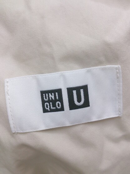 UNIQLO　ユニクロ ライトロングコート 長袖 両サイドスリット　コットン100％ Ｌサイズ ベージュ レディース 1305000002580_画像4