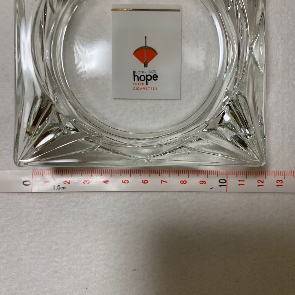 非売品　ガラス灰皿 HOPE タバコ 廃盤　JT 日本専売公社  未使用