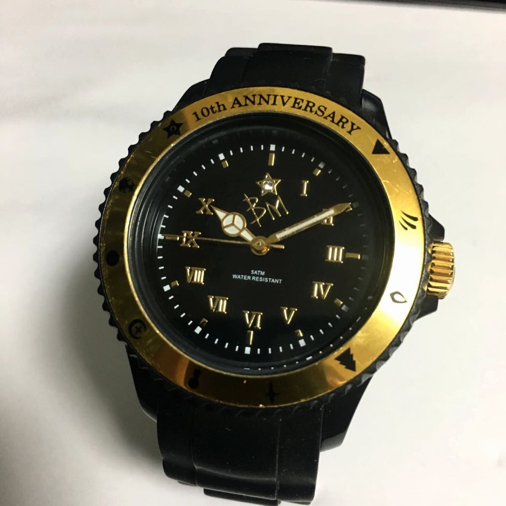 blati Marie × ICE WATCH limitation collaboration wristwatch watch black gold Bm I Swatch 