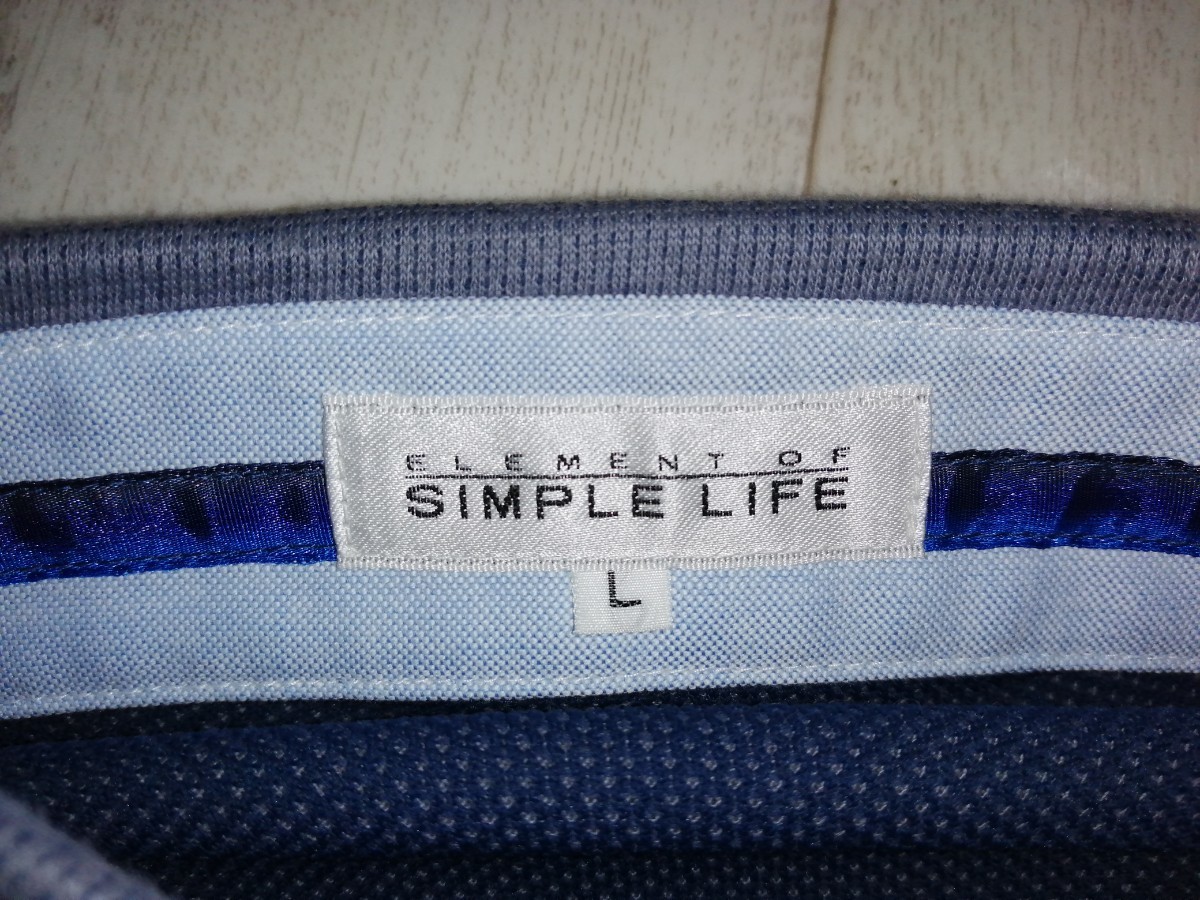高級/新品/SIMPLE LIFE/シンプルライフ/ポロシャツ/トップス/メンズ/長袖_画像6