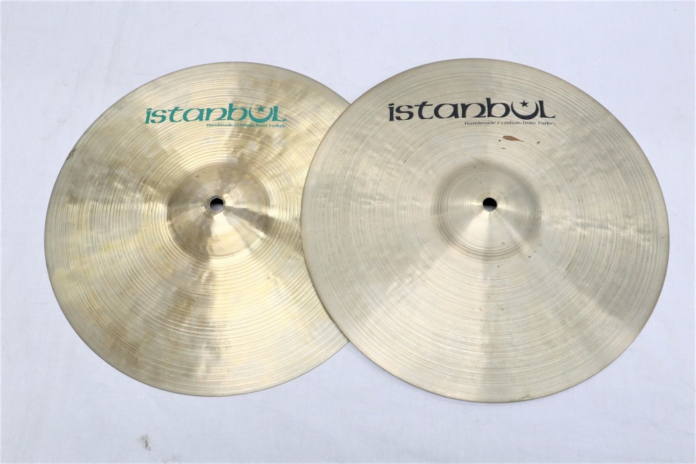 USED istanbul Wネーム ハイハット13ペア Top 808g Bot 1.008g