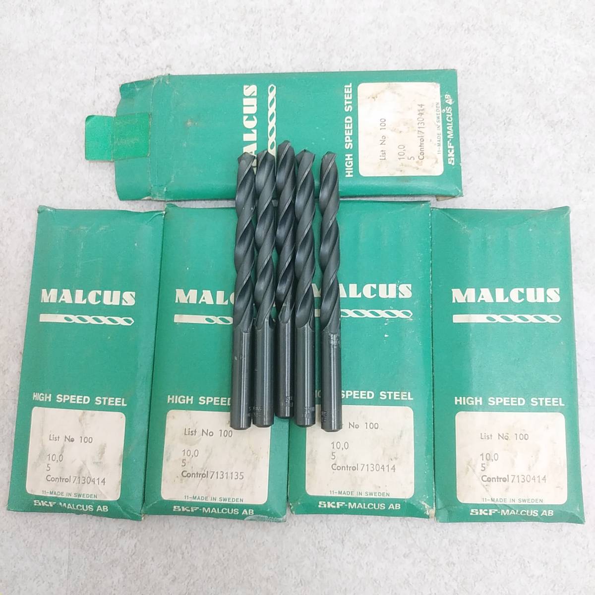 7k240bk 25本 SKF ストレートシャンク SKF-Malcus No 100 Straight Shank HSS 10,0 Control 7130414_画像1