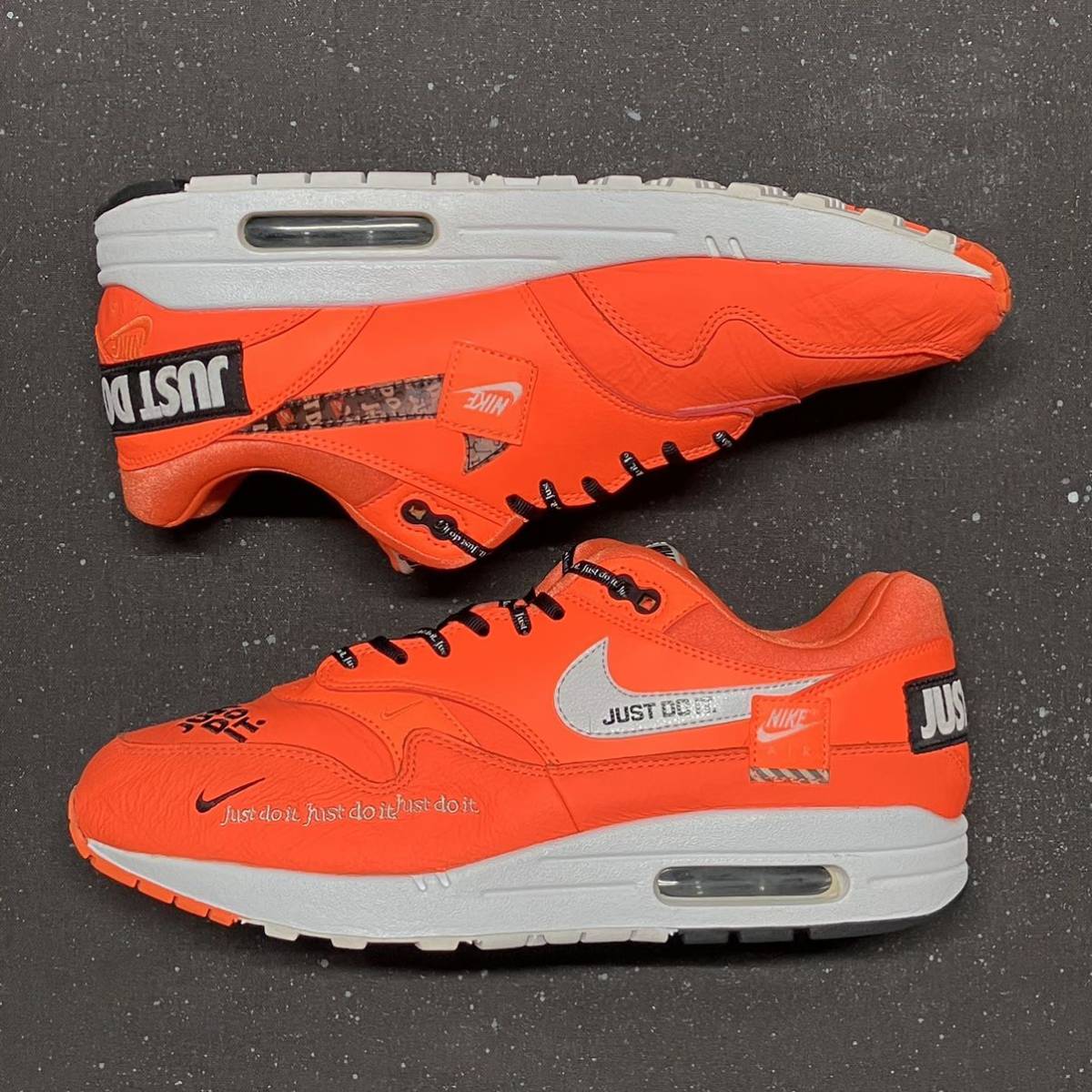 即決送料無料 メンズ 27.5cm W NIKE AIR MAX 1 ORANGE JUST DO IT PACK