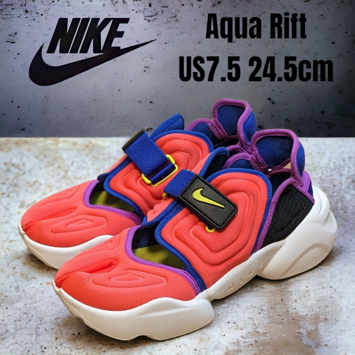 Nike Aqua Rift ナイキ アクアリフト 24.5cm マルチカラー　ナイキスニーカー　レディーススニーカー　厚底スニーカー　厚底サンダル_画像1