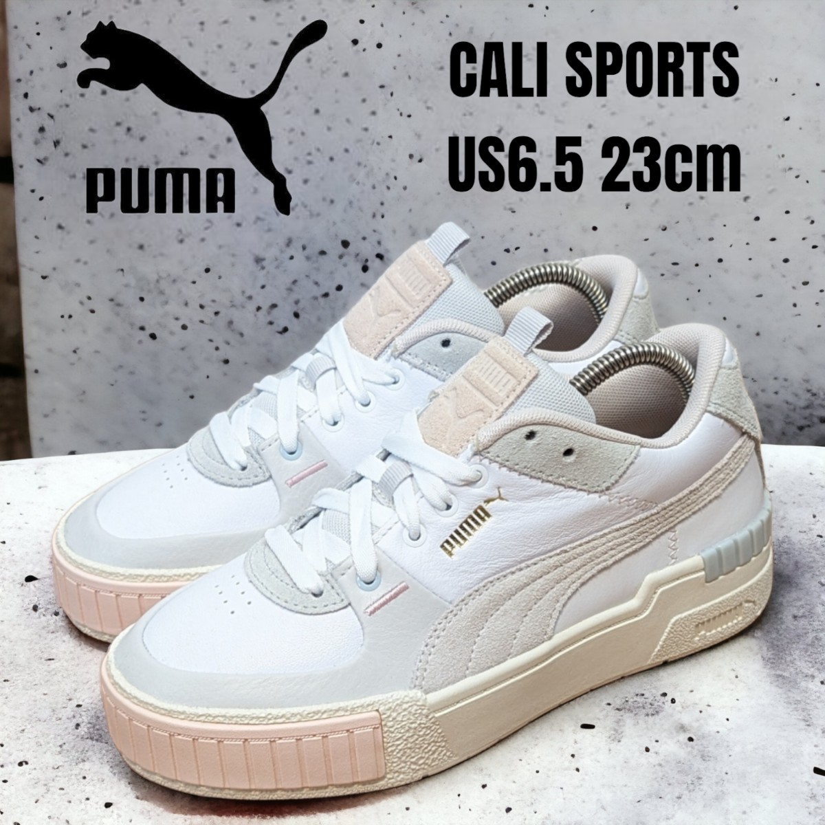 高級ブランド PUMA 美品 プーマ ホワイト プーマスニーカー PUMA