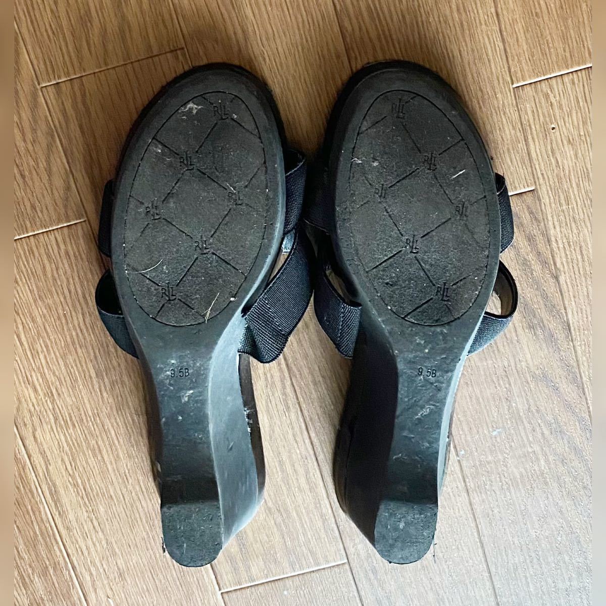  Ralph Lauren шлепанцы сандалии чёрный 9.5B