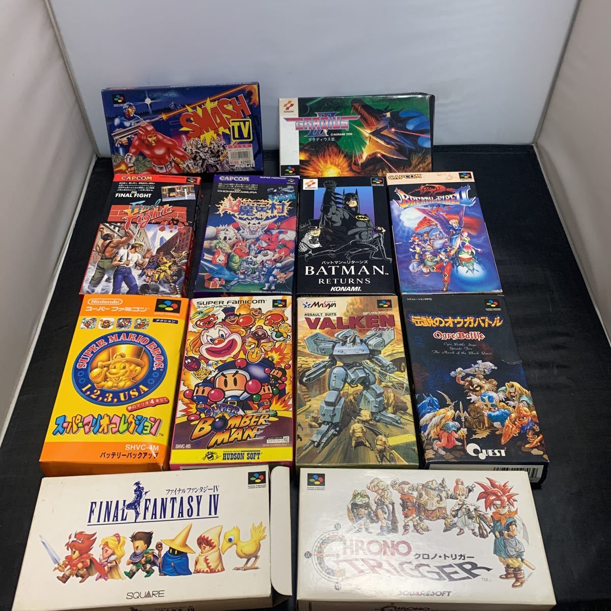 空箱のみ スーパーファミコン ソフト空箱12点バットマン グラディウス