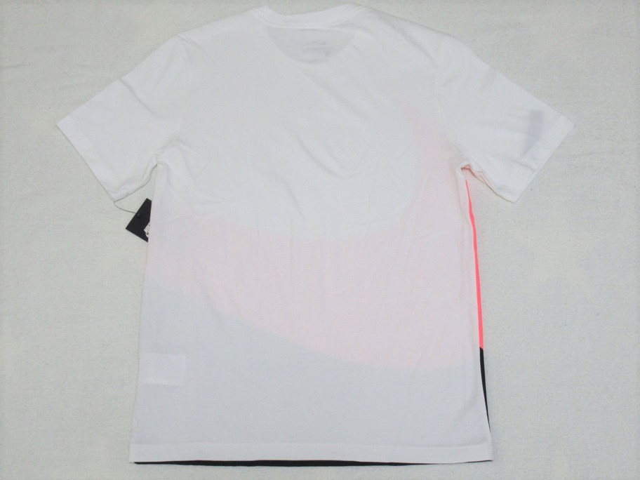 NIKE HBR SWOOSH S/S T-SHIRT 白 黒 ピンク M ナイキ ビッグスウッシュ 半袖 Tシャツ スウッシュ AR5192-104_画像2