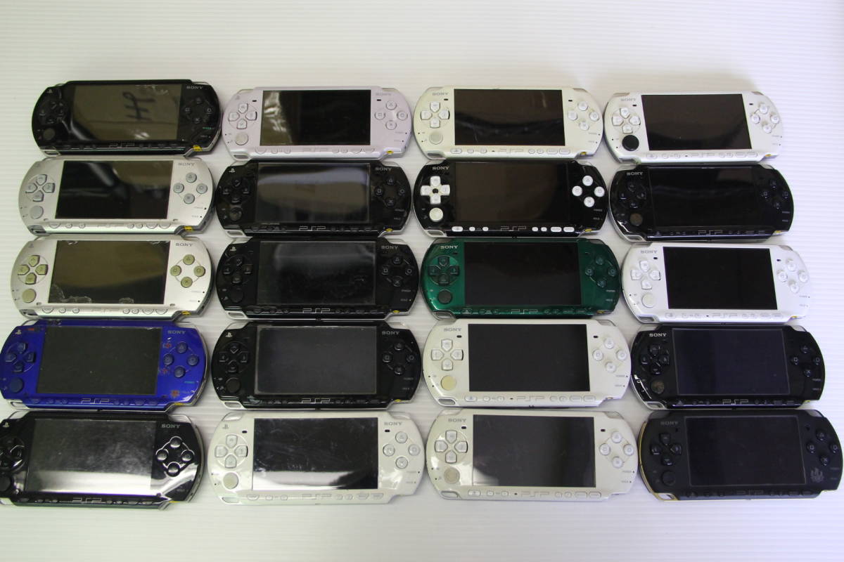 SONY PSP本体 PSP-3000/2000/1000 まとめて20個セットZZ 送料無料 動作未確認のためジャンク品扱い 