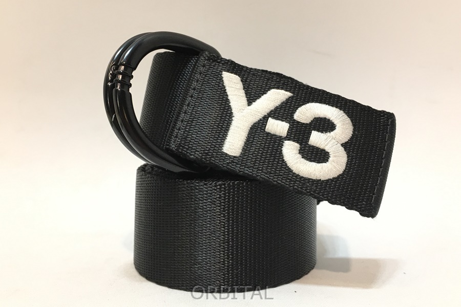 経堂) Y-3 ワイスリー ヨウジヤマモト アディダス リング ロゴ ベルト ブラック_画像1