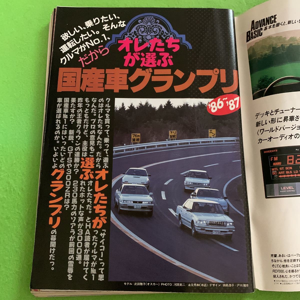 ホリデーオート★昭和62年2月10日発行★表紙モデル＝後藤久美★国産車グランプリ’86-87★クラウン★スカイライン★街道レーサー _画像3