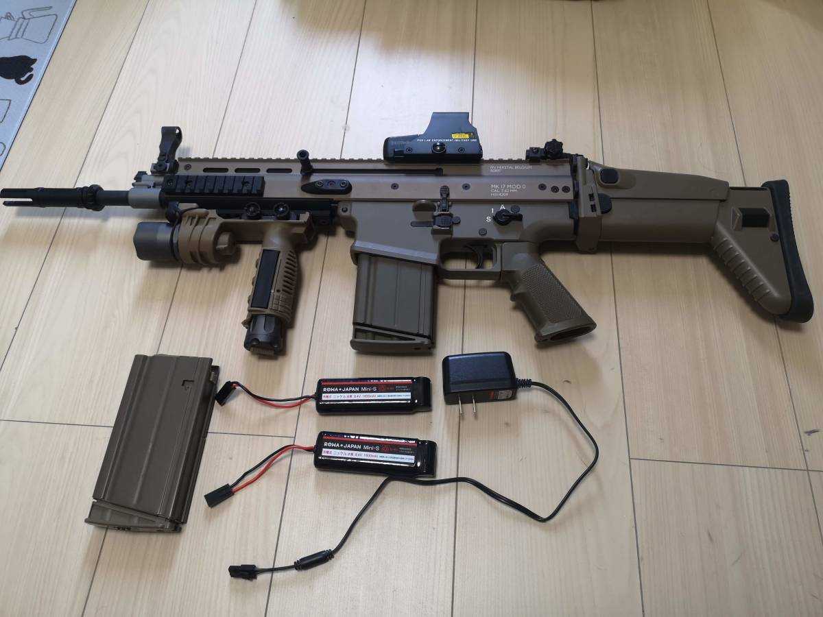 ケース等付属品多数】東京マルイ次世代 FN SCAR-H マークスマンカスタム-