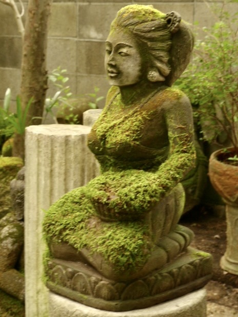 美しいバリの女性の石像h59cm バリ石像　バリガーデン　アジアンガーデン　0727_画像4