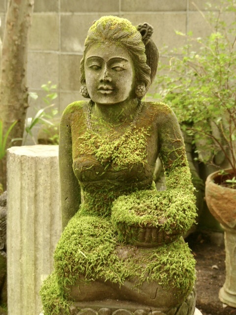 美しいバリの女性の石像h59cm バリ石像　バリガーデン　アジアンガーデン　0727_画像1